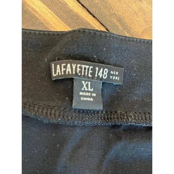 Lafayette 148 New York Black Basic Daily Y2K Shirt Women XL Minimalist Capsule - Picture 2 of 7